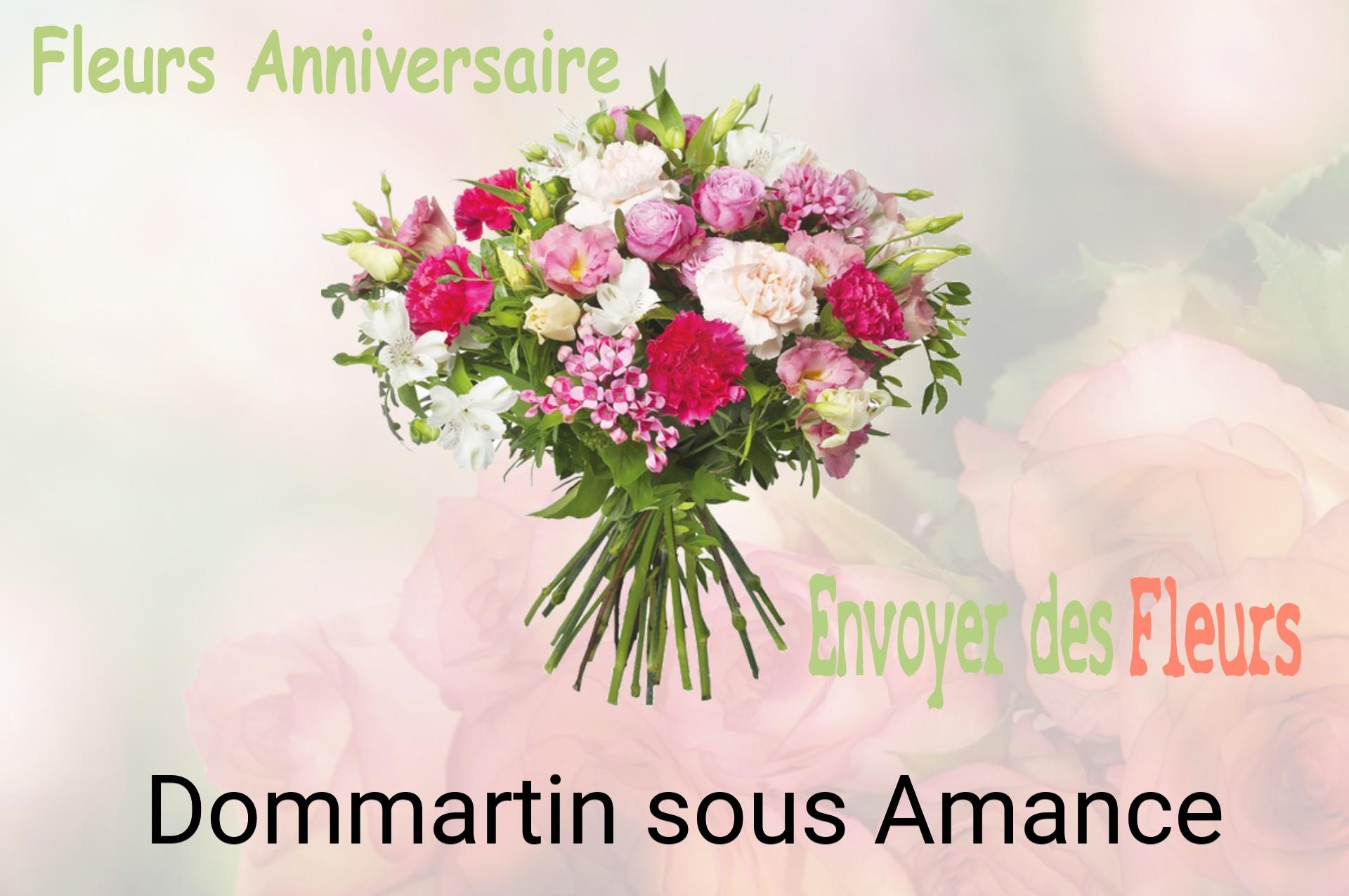 Bouquet de fleurs d’anniversaire livré à Dommartin-sous-Amance