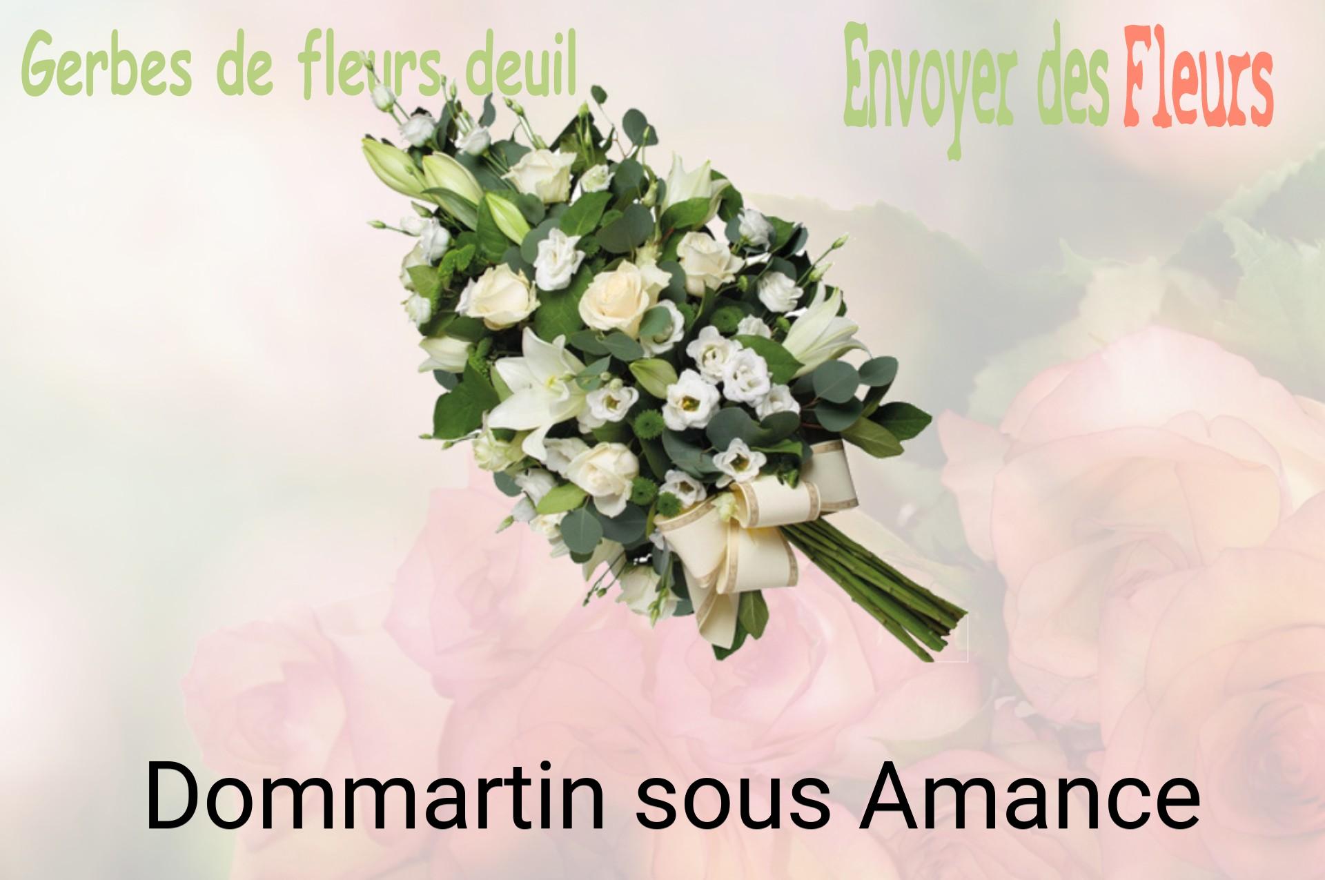 Gerbe de fleurs de deuil livrée à Dommartin-sous-Amance
